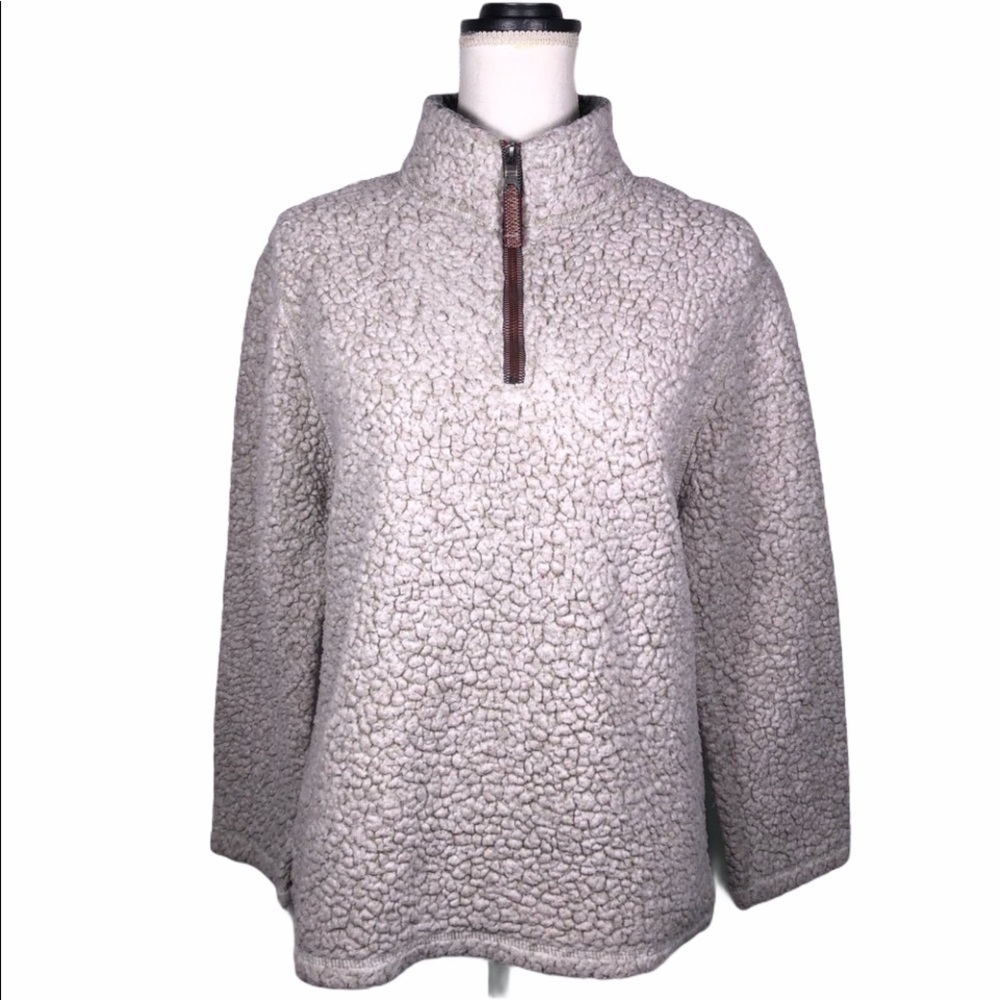 TRUE Grit Quarter Zip Sherpa Fleece Pullover